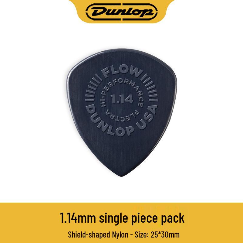 Dunlop 541R FLOW Elgitarrplektrum: Nylon Halkfri, Slitstark för Snabbt Plockande & Plektrumspel.