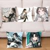Jianxin Anime Game W-Wuthering Waves Pillow Case Square Pillow Bedroom Sofa Leisure ComfortCar Living Room Home Decoration 40X40