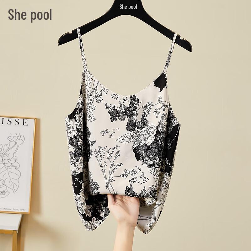 Women s Floral Print Slim-Fit Camisole M