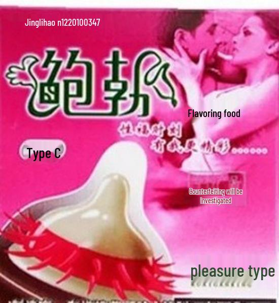 Set Regalo Condom Divertenti Bob Erotici - 6 pz (Stile C e D, Borchiato, Dente di Lupo) Prodotti per adulti