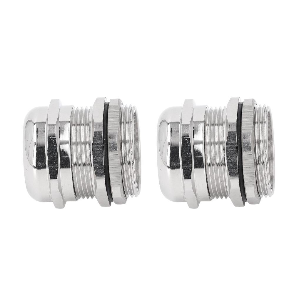 2PCS Waterproof Cable Gland M32 Cord Grip Connectors Durable Wire Connector  Lighting Applications