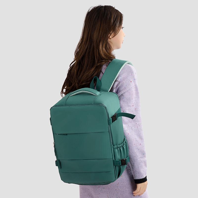 Oxford Fabric Backpack with Multiple Pockets and Adjustable Straps