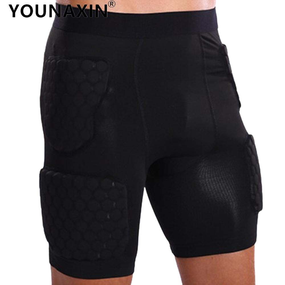 Unisex Svarta Basketshorts Fotboll Cykling Sportunderdel Anti-kollision Andningsbara Elastiska Shorts M L XL 2XL 3XL