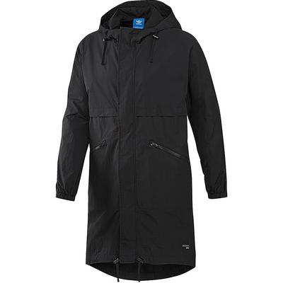 Originals Equipment Kapuzen-Reißverschluss Bequemer Langarm-Parka Herren Oberbekleidung Schwarz BR6740