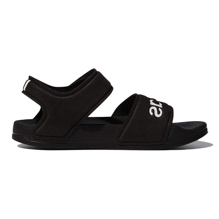 Adidas Adilette Sandal K Synthetic Leather Slip Resistant Abrasion Resistant Sandal Black Kids' G26879