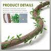 Artificial Vines Decor 25Pcs 35inch Greenery Stem with LED Light 9.84ft Bendable Rattan Vine for Home Wall Wedding Arch Decor