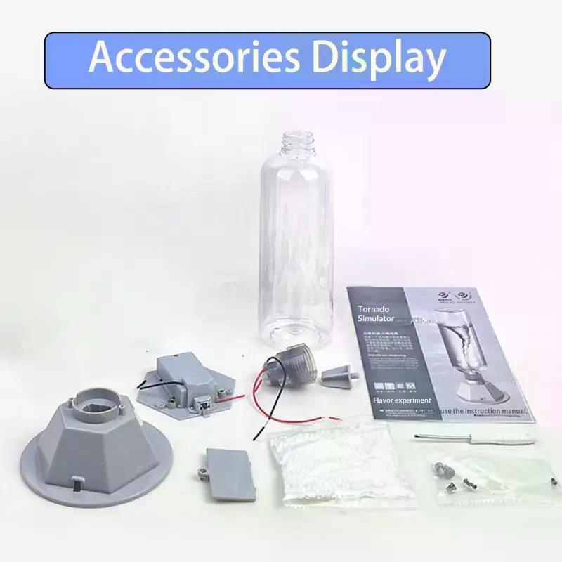 1 Set Easy Assembly DIY Science Craft Twister Maker Kit Wind Water Simulator Toy Learning Education Gift With/no Empty Bottle