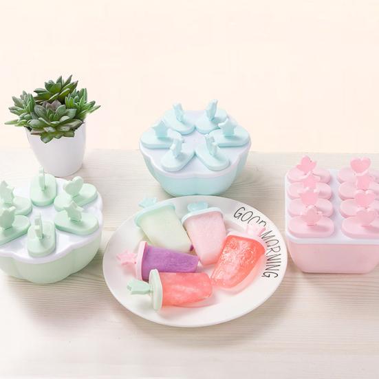 Stampo per gelato fai da te 6/8 celle quadrato PP quadrato rotondo stampo per cubetti di ghiaccio per la casa
