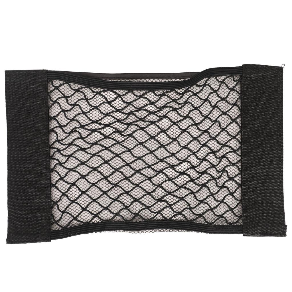 Elastic Storage Net Pocket Home Kitchen Cabinet Door Adhesive Sundries Bags Trunk Pocket with Nylon Fastener Tape Car Organizer