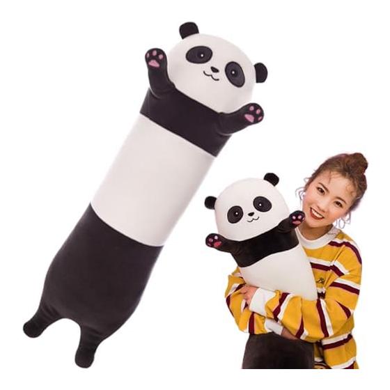 EU SOU Panda Body Pillow Cushion Plush Toy Long Fluffy Fluffy Chewy Large Extra Large Pillow Co-sleeping Pillow (90cm)