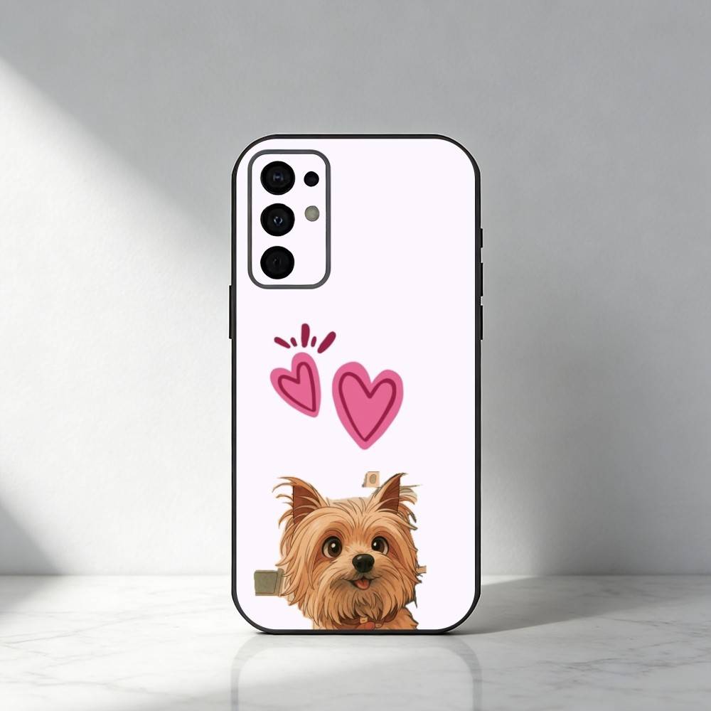 

Dog Yorkshire Terrier Phone Case For Samsung S25,S24,S21,S22,S23,S30,Ultra,S20,Plus,Fe,Note,5G Black Cover Samsung S24fe