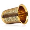 Pure Brass Glass Tumbler with Floral Vines Design, for Drinking Serving Water, Yoga & Ayurveda, Volume-280 ML, 1 Piece