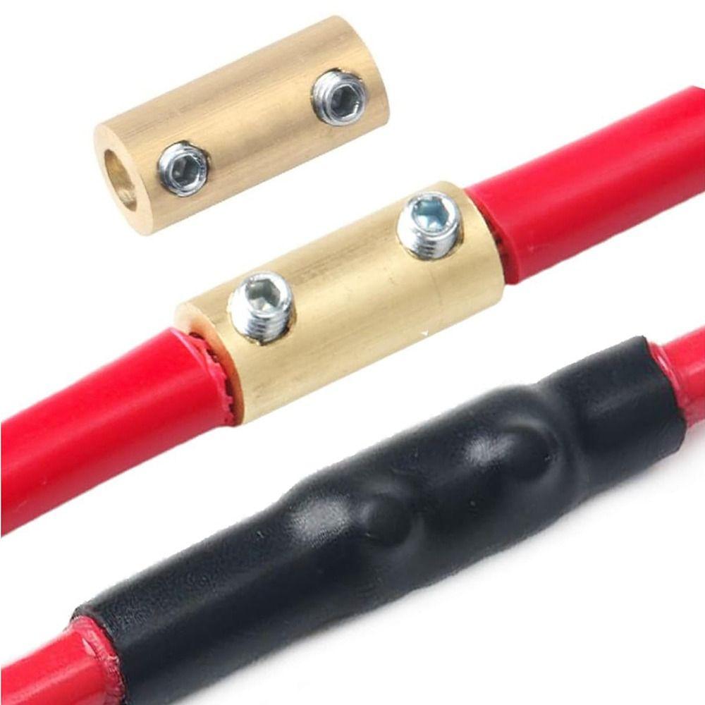 With Heat Shrink Tubing Brass Terminal Block Pressure Free High Current High Power Splitter Waterproof Wire Connector Electrical