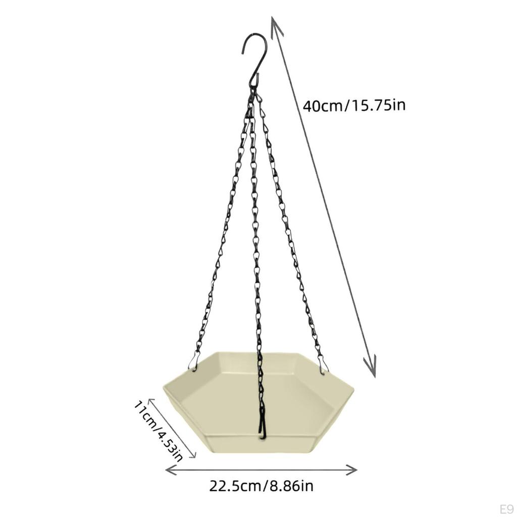 Bird Bath for Garden, Hanging Feeder, Water Bowl