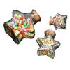 Creative Wishing Bottle with Cork Stopper - Transparent Mini Origami Star Glass Bottle for DIY Lucky Starry Sky.