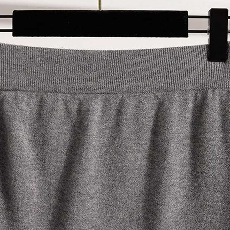 Skirt for Women Casual Versatile Elastic High Waist Long Loose Trousers Stretchy Slim Skirt