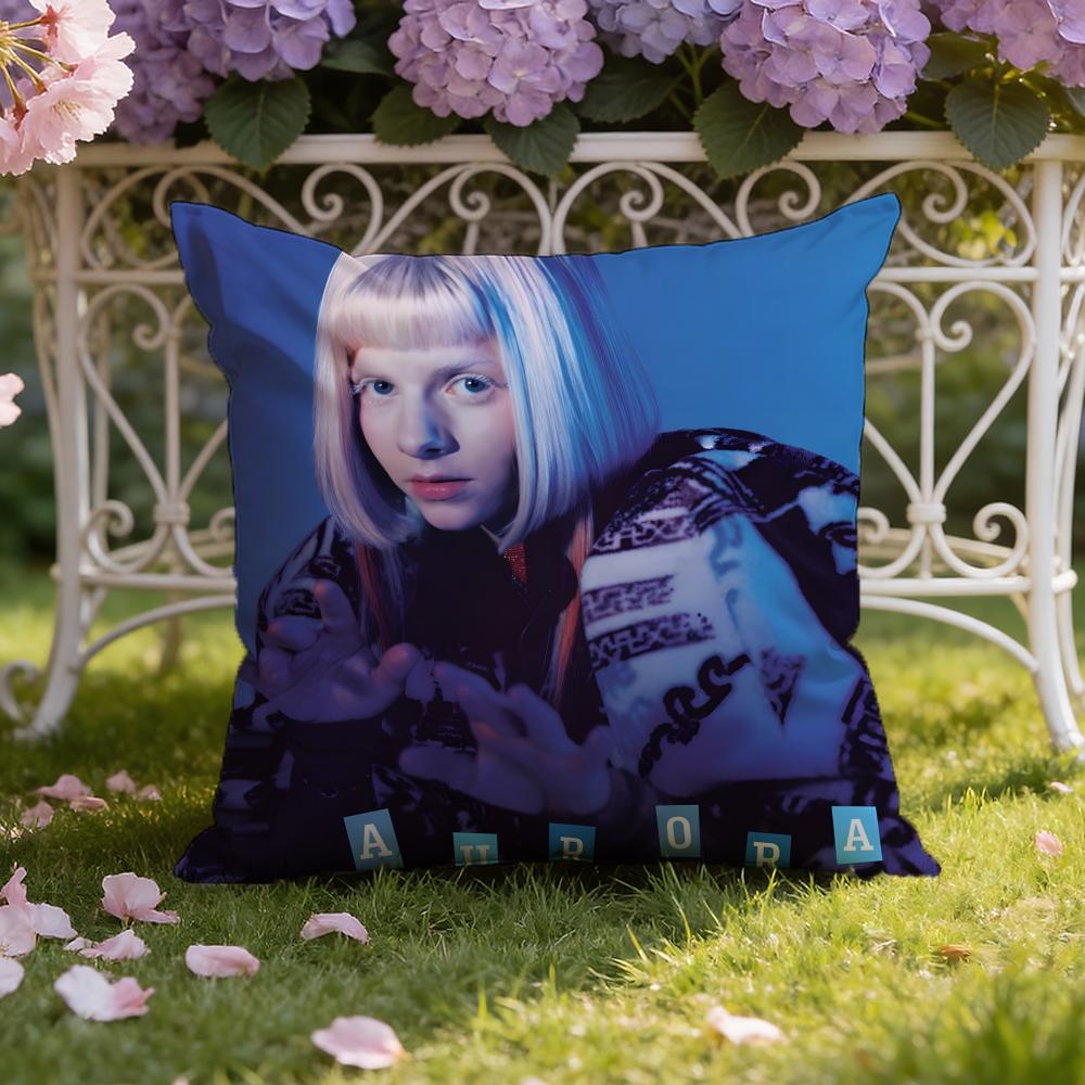Famous Singer-A-Aurora-Music Cushion Cover Home & Car Dual-Scene Pillow Cover: Reversible for Premium Comfort
