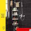 Yuanzu Stainless Steel Corner Bathroom Storage Rack