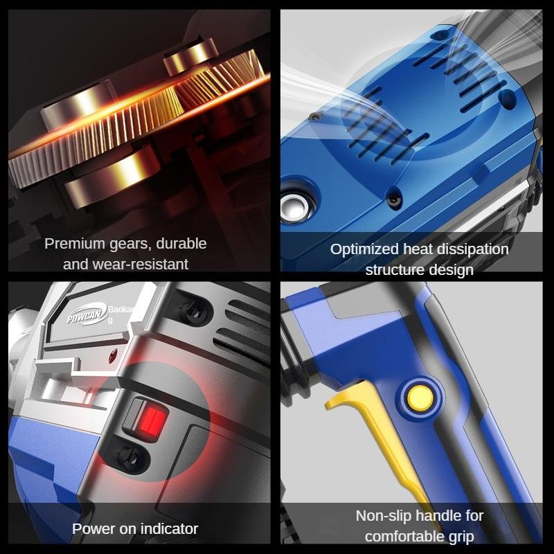 Heavy Duty Handheld Electric Pick High Power Professional Dismantling  Electric Pickaxe Industrial Concrete Crushing Power Tool