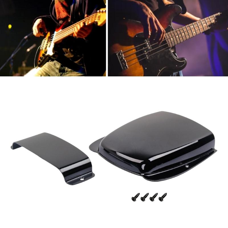 Detachable Bass Instrument Accessory Enhances Performances and Stability Bridge and Pickup Guard Metal Texture for Bass