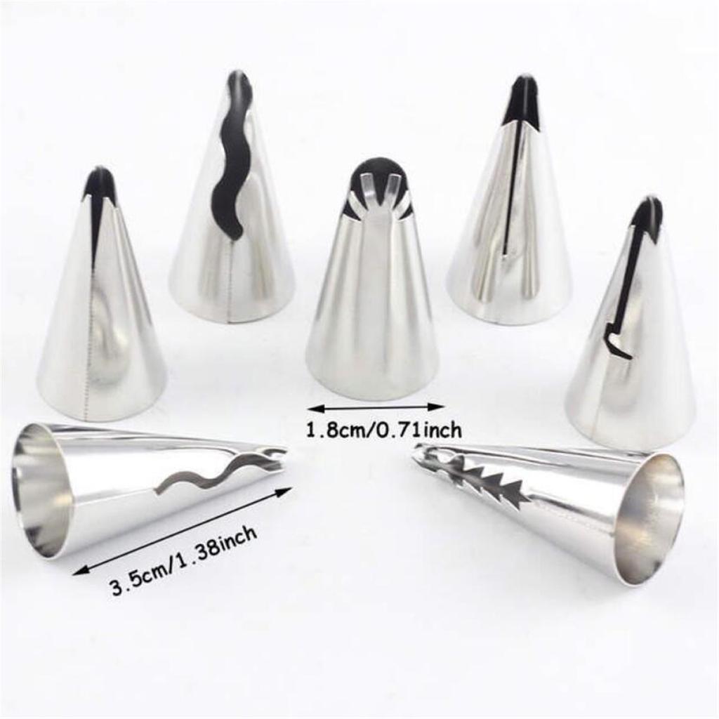 Cake Decorating 48Pcs/set Good Quality Stainless Steel Icing Piping Nozzles Pastry Tips Set Cake Baking Tools Accessories