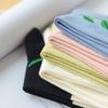 Female Spring and Summer All Match Pure Color Leisure Stereo Floret In The Tube Cotton Socks