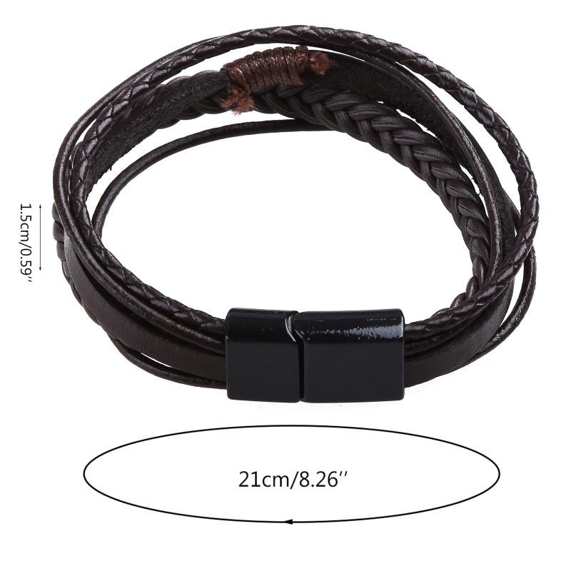 Fashion Leather Rope Hand-Woven Bracelet Men's Bracelet Ethnic Style Jewelry For Women Men Handmade Friendship Gifts