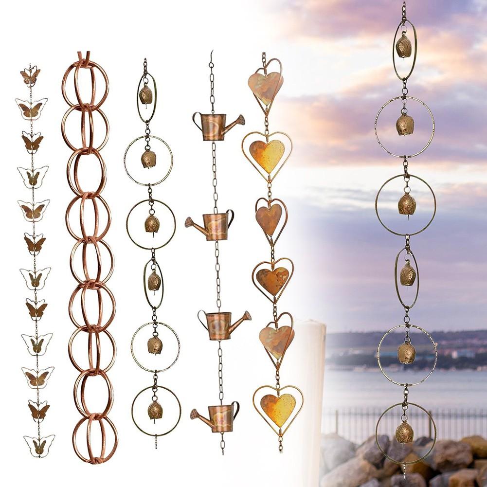 Bright Copper Finish Decorative Rain Chains Outdoor Rain Chains