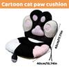 Cartoon Cat Paw Cushion Cute One-Piece Lumbar Cushion Soft Stuffed Chair Sofa Butt Pad Home Room Decoration