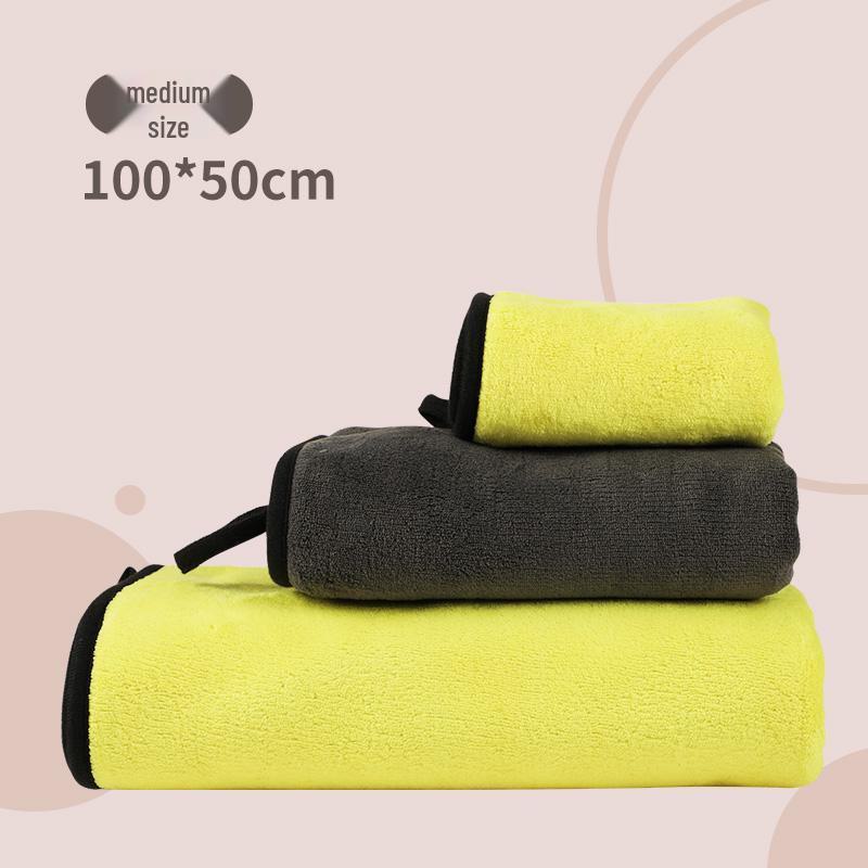 Thick Quick-Dry Non-Stick Pet Bath Towel for Dogs and Cats