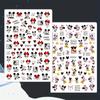 3pcs Disney Cartoon Adhesive Nail Stickers Nail Decorative Decals Nail Sliders Stitch Mickey 3D Stickers Press on Nails