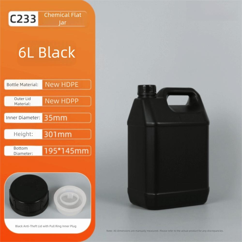1/2/3/4/5/6/10L Plastic Airtight Bottle Food Grade Oil Jerrican Multipurpose HDPE Bucket  Yogurt