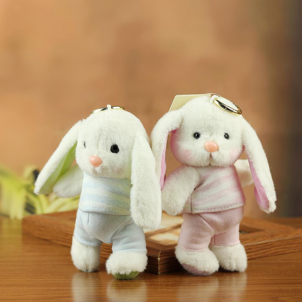 Plush Bunny Keychain With Movable Joints For Kids And Collectors