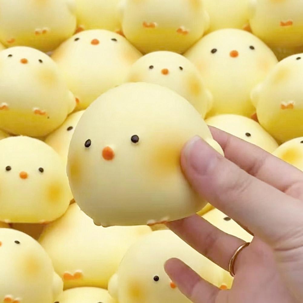 Cute Chick Squishy Toy Slow-Rising Stress Relief Sensory Fidget Toy for Kids and Adults Anxiety ADHD Autism Relief