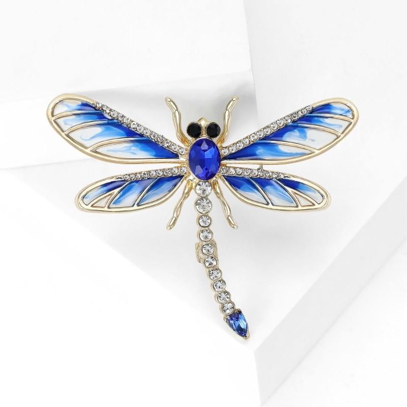 Multipurpose Fun Sophisticated Dragonflies Brooch Elegant Designs Portable Fashion Accessory for Performers Daily Outfit