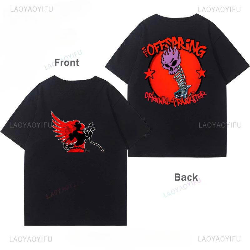 

Punk The Offspring T-Shirt Unisex s Rock Band Women Clothing Cheap Material Polyester Short Sleeve Printed Top Graphic T Shirts 4XL