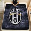 Juventus FC, flanelowy koc we wzory, wysokiej jakości, wygodny na każdą porę roku, dekoracja do domu, ciepło i wygoda, idealny na prezent.