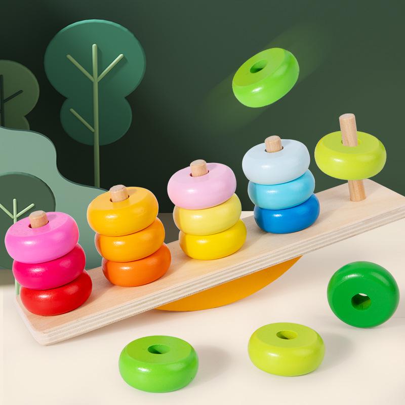 

Toddler Educational Shape Puzzle & Stacking Toy Set