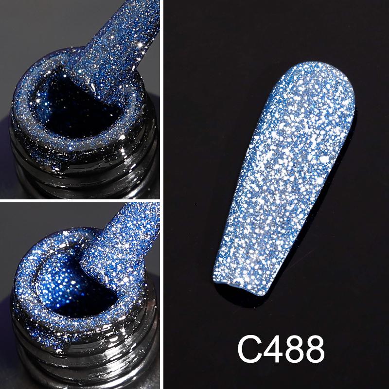 ROSALIND 7ml Reflektierender Nagelgellack 9D-Effekt DIY Semi Permanenter UV-LED-Lack Soak Off Cat Magnetic Nail Art Gel