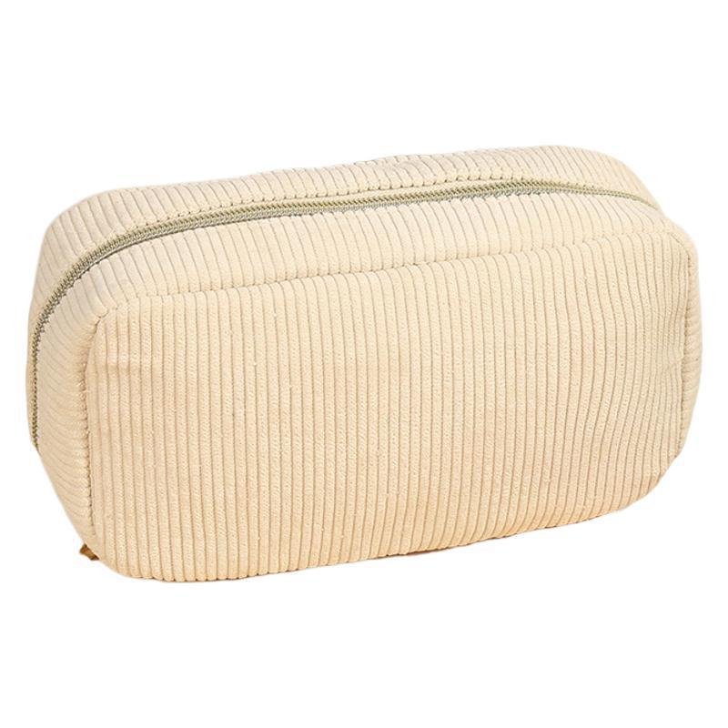 Vielseitige Cord-Clutch mit großer Kapazität für Make-up & Toilettenartikel