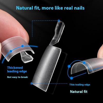 120 Pcs/Box Fake Toe Nail Tips Frosted Half Cover Toenail For Pedicure Square Press On Toenails For Women Nail Salons Diy