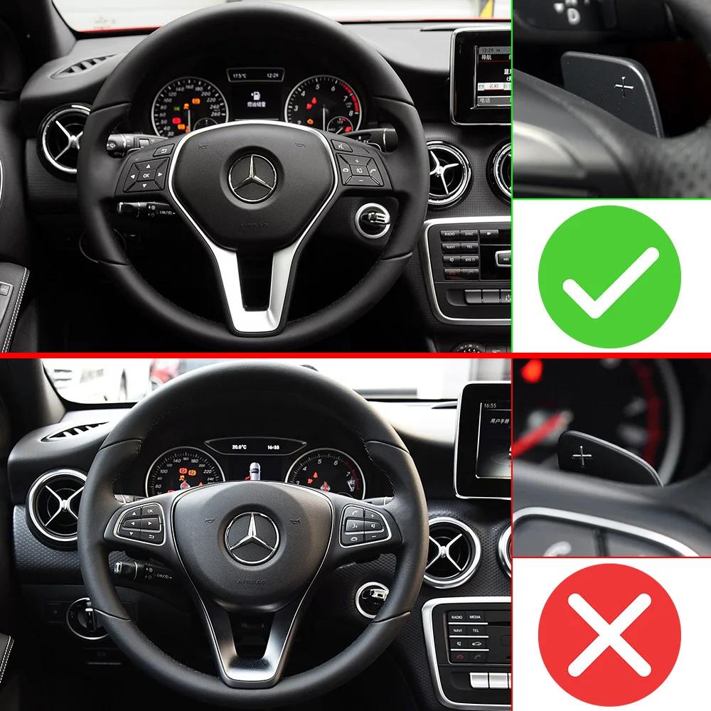 Pro Mercedes-Benz třídy A A180 A200 A220 A250 W176 2013-2015 Auto Volant Pádla řazení Hliníková slitina Styling auta Prodlužovač