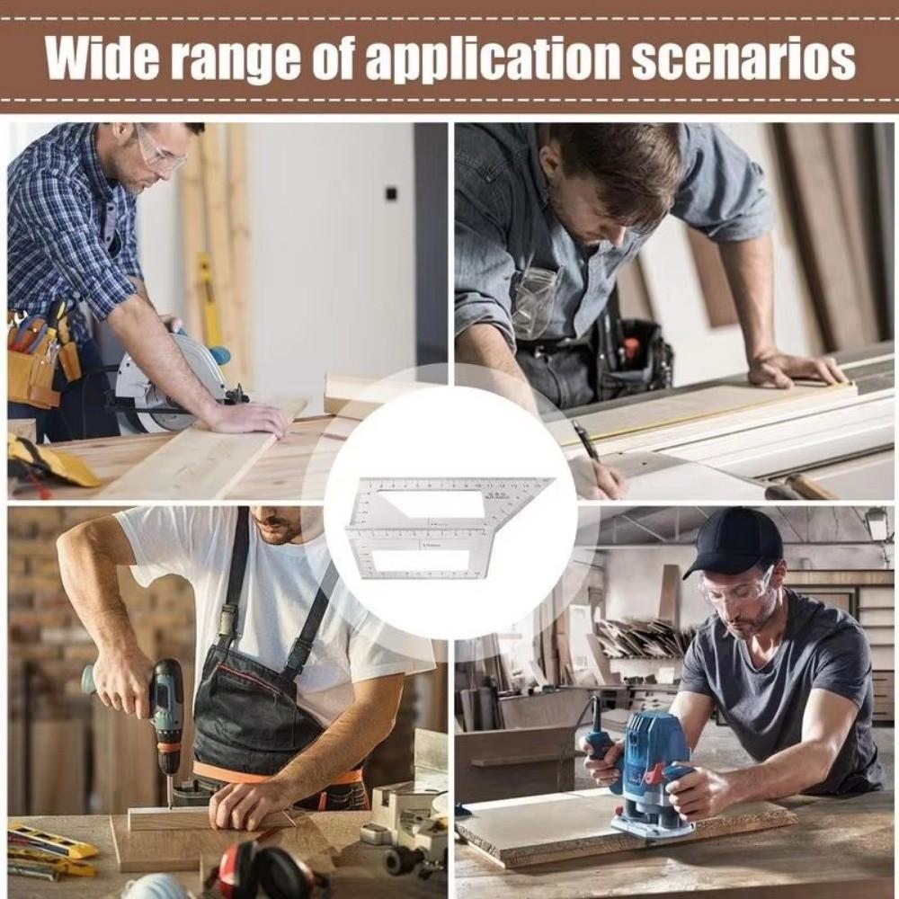 45 90 Degree Angle Ruler Multifunctional Marking Gauge Marking Gauge Carpenter Tool  Carpenter Work
