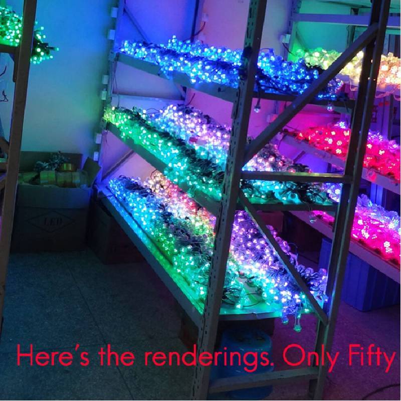 Rgb Waterproof Led Light String For Signage And Holiday Decor