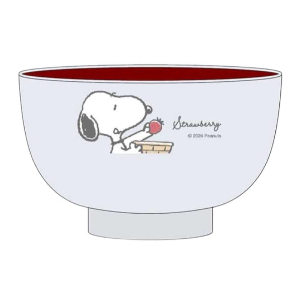 

Marimo Craft Soup Strawberry x Kids Bowl, Snoopy, 100 H60mm, SPIK-306