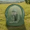 Boats Shape Tent Single Outdoor Camping Mosquitoes Mesh Tent Breathable Hand Throwing Extended Net for Camping, Fishing