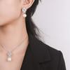 Jewelry Copper Bottom Gold-Plated Fritillary Pearl Temperament Women'S Suit 14Mm12Mm