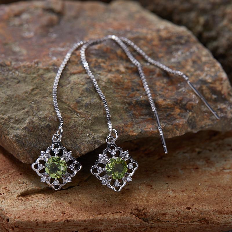 Inel de comoară natural colorat High Sense Light Luxury placat cu argint sterling S925 aurit 18K Inel pentru degetul arătător Bijuterii de nișă Femei