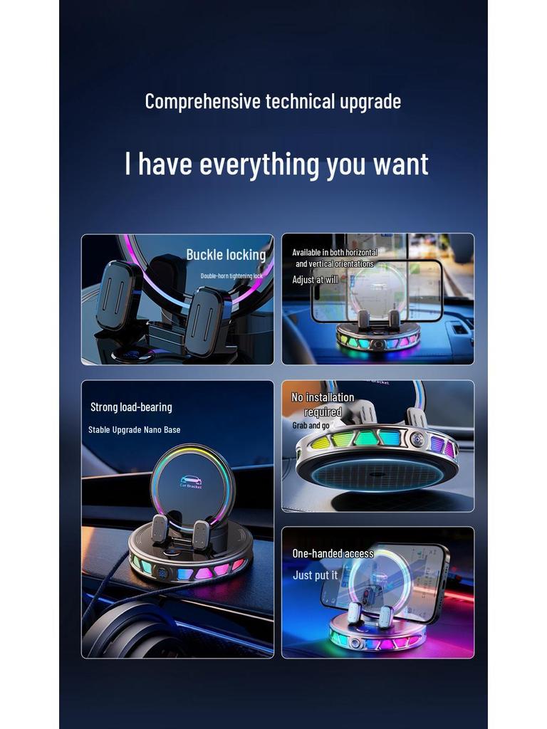 Cross-Border Car Phone Holder 2026: Electric Induction Vacuum Suction Cup Mount for Navigation