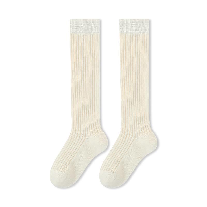 Children's Socks Spring and Summer Thin Section A Girls Classic Vertical Calf Socks Student Mesh Comfortable Breathable Stockings